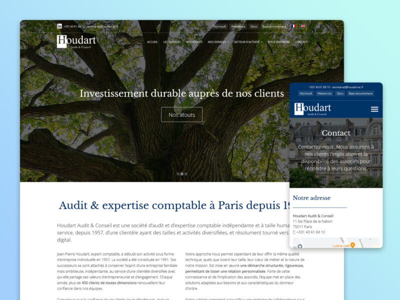 Site d'expert comptable Houdart AC