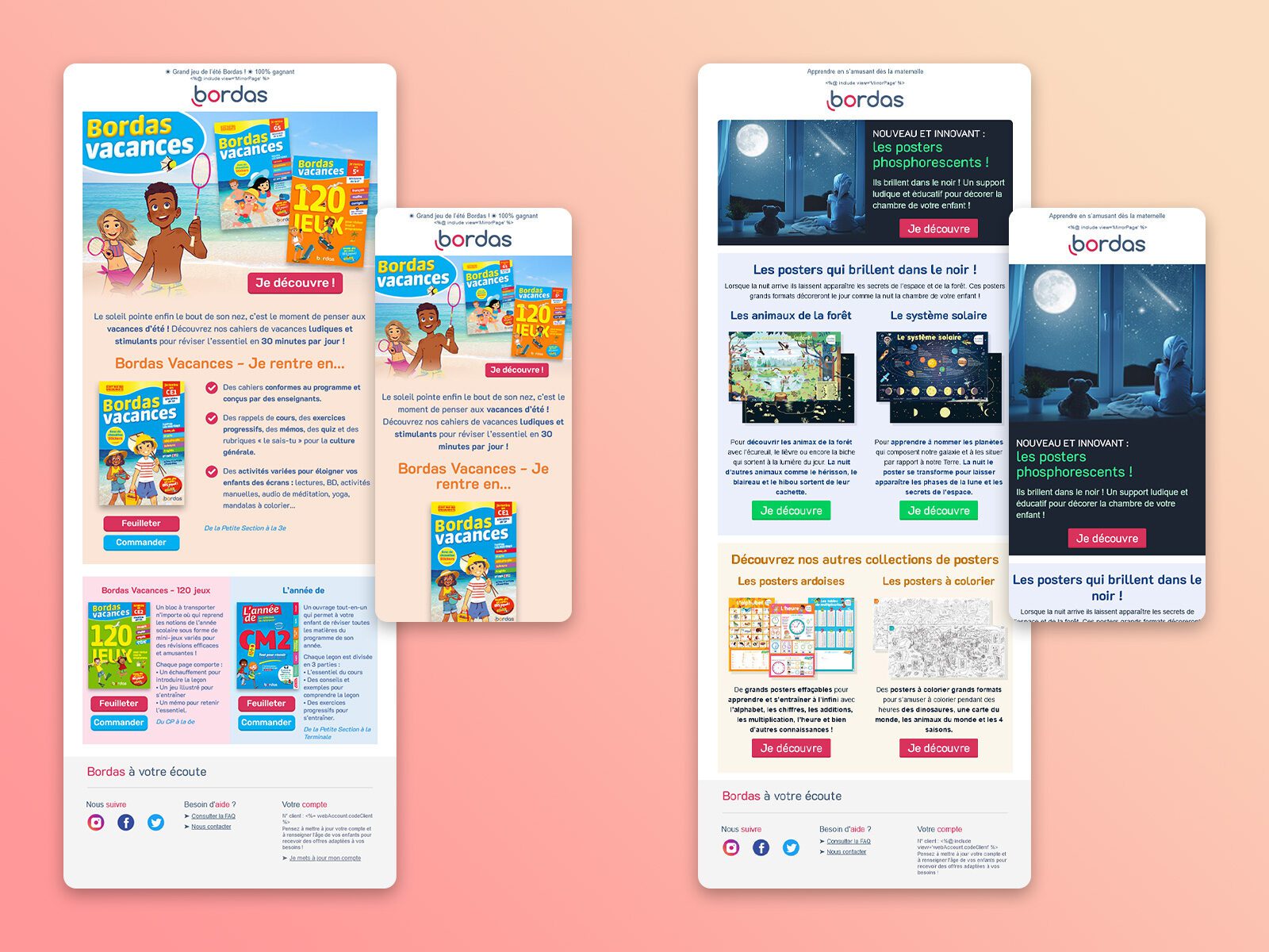 Newsletter et emailing des Editions Bordas