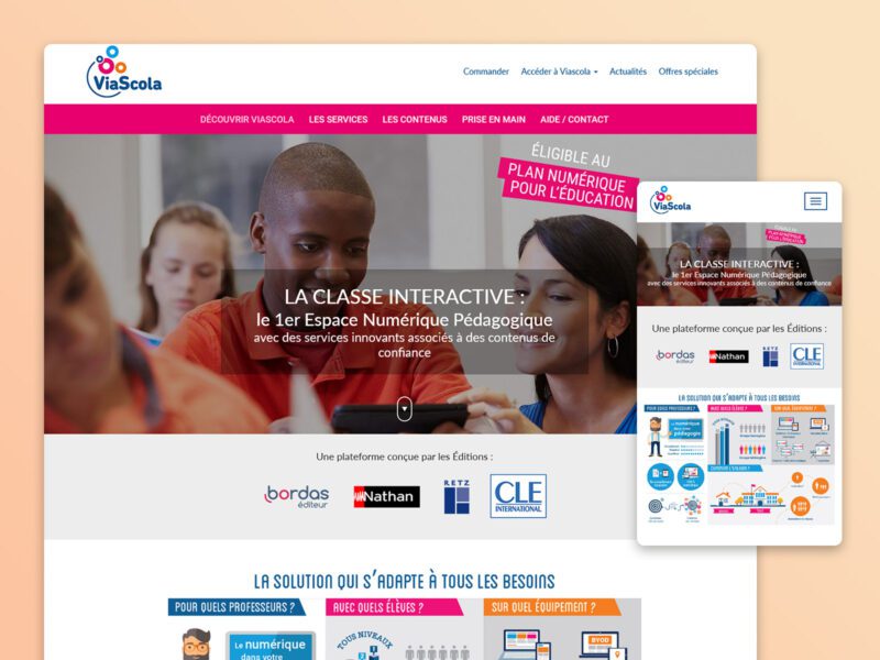 Site internet educatif Viascola