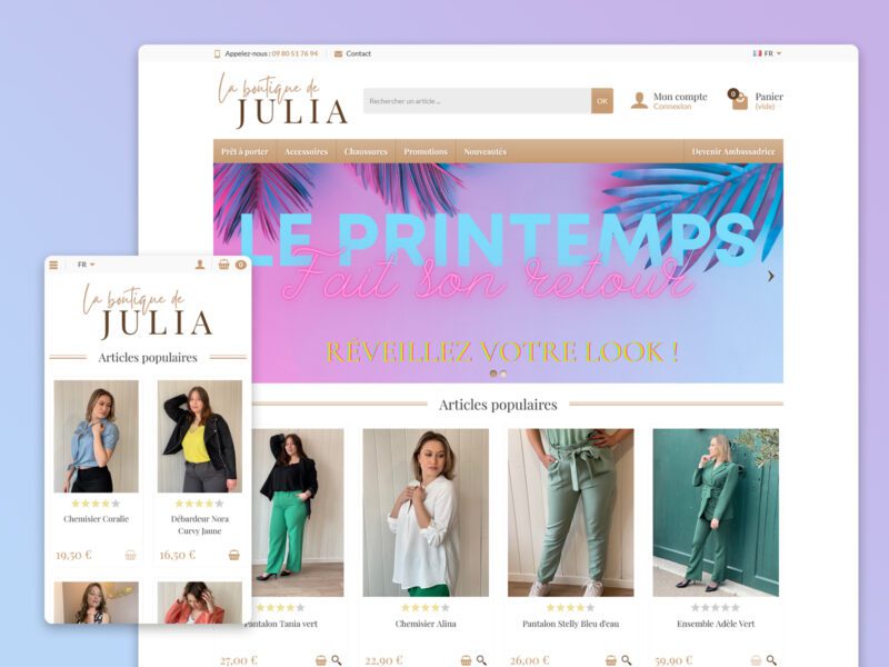 Site La boutique de julia 2