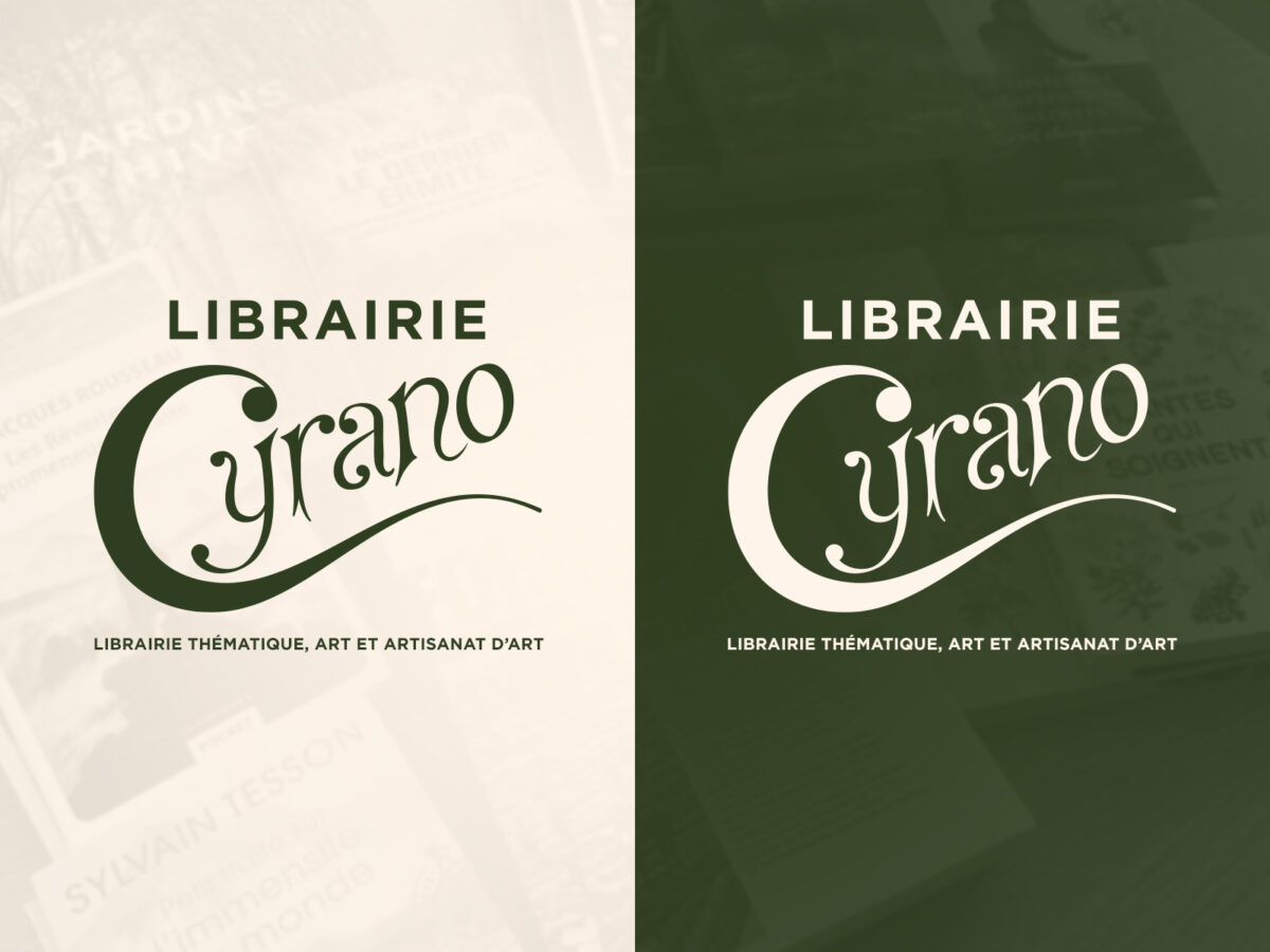 Création du logotype de la Librairie Cyrano de barbizon