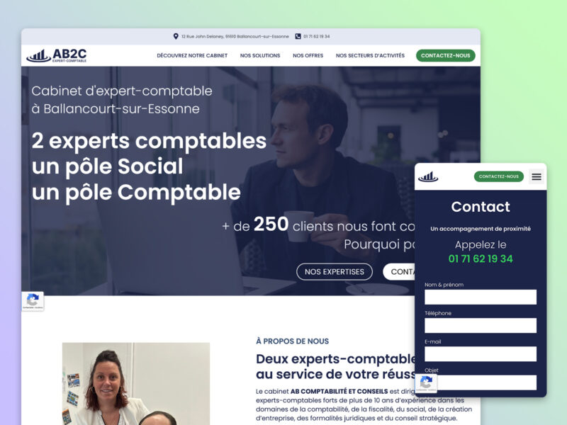 cabinet comptable,landing page