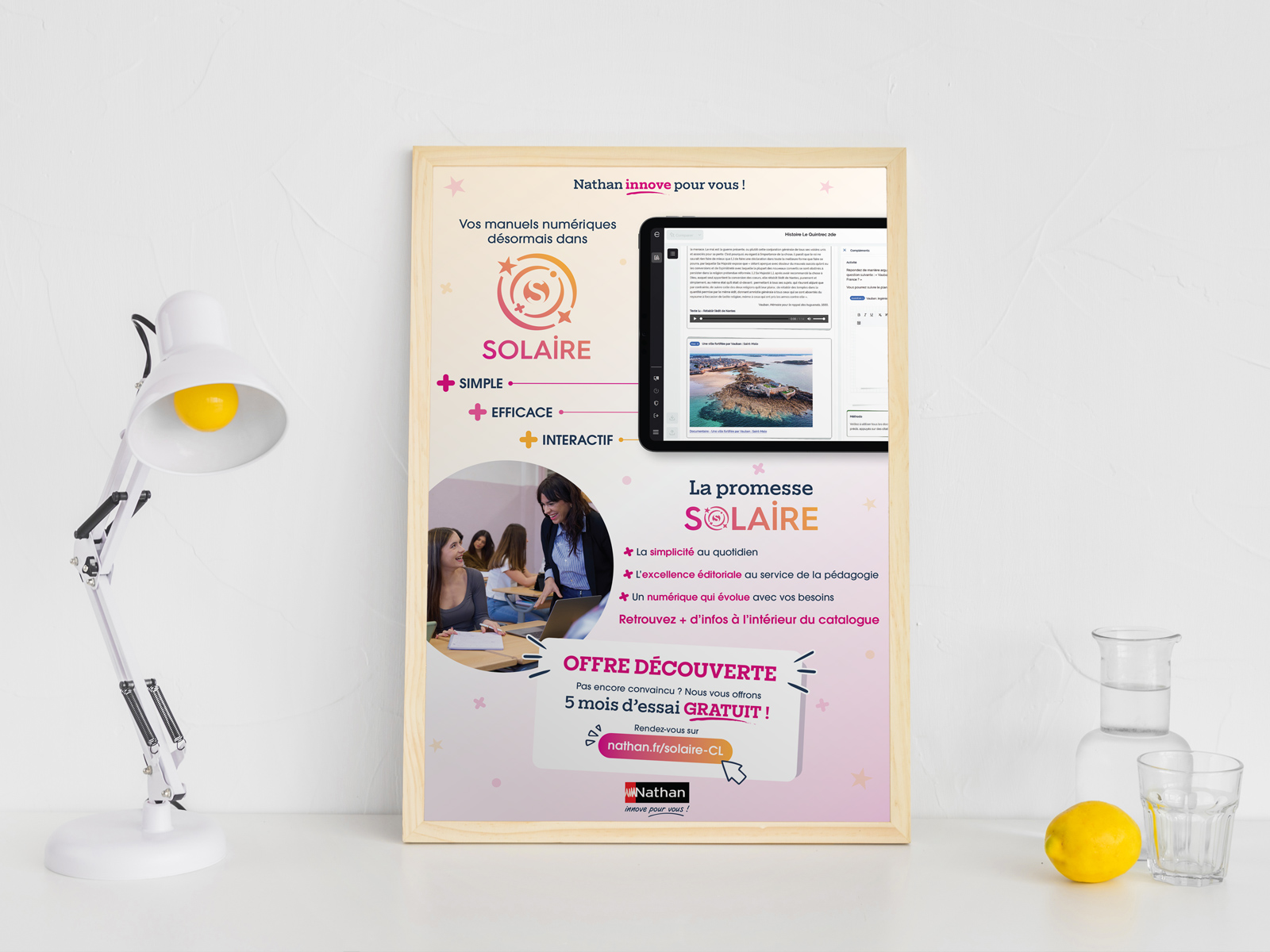 Création de dépliant et d’affiche pour la plateforme éducative Solaire