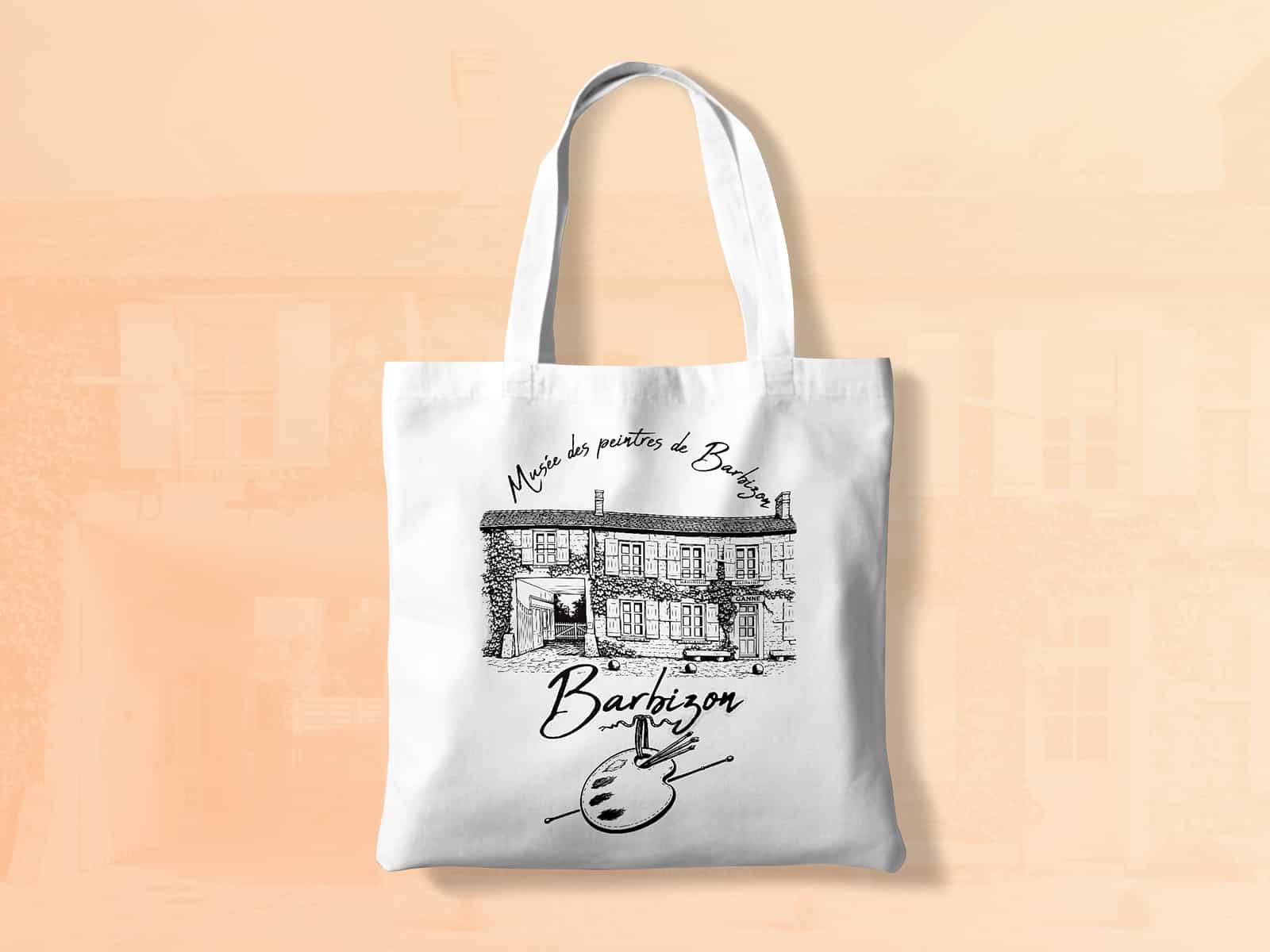 Illustrations tote bag pour le Musée des Peintres de Barbizon
