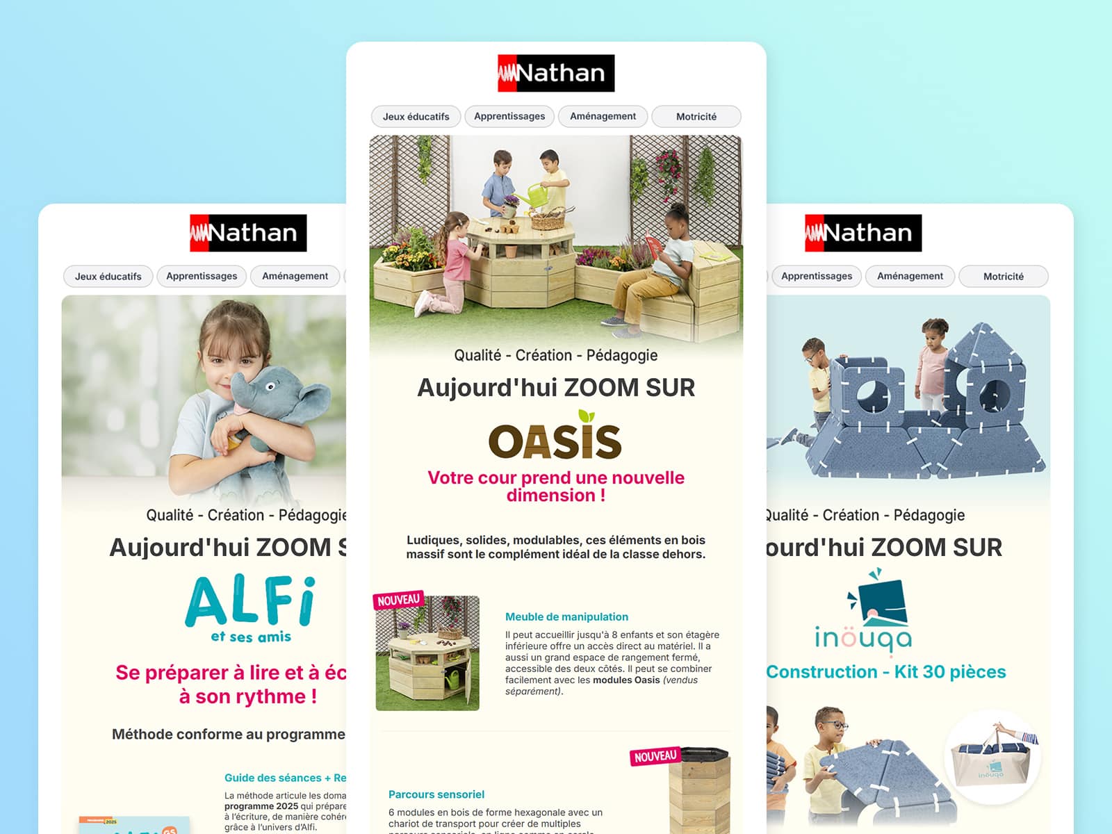Éditions Nathan – Campagnes emailing « Zoom Sur … »
